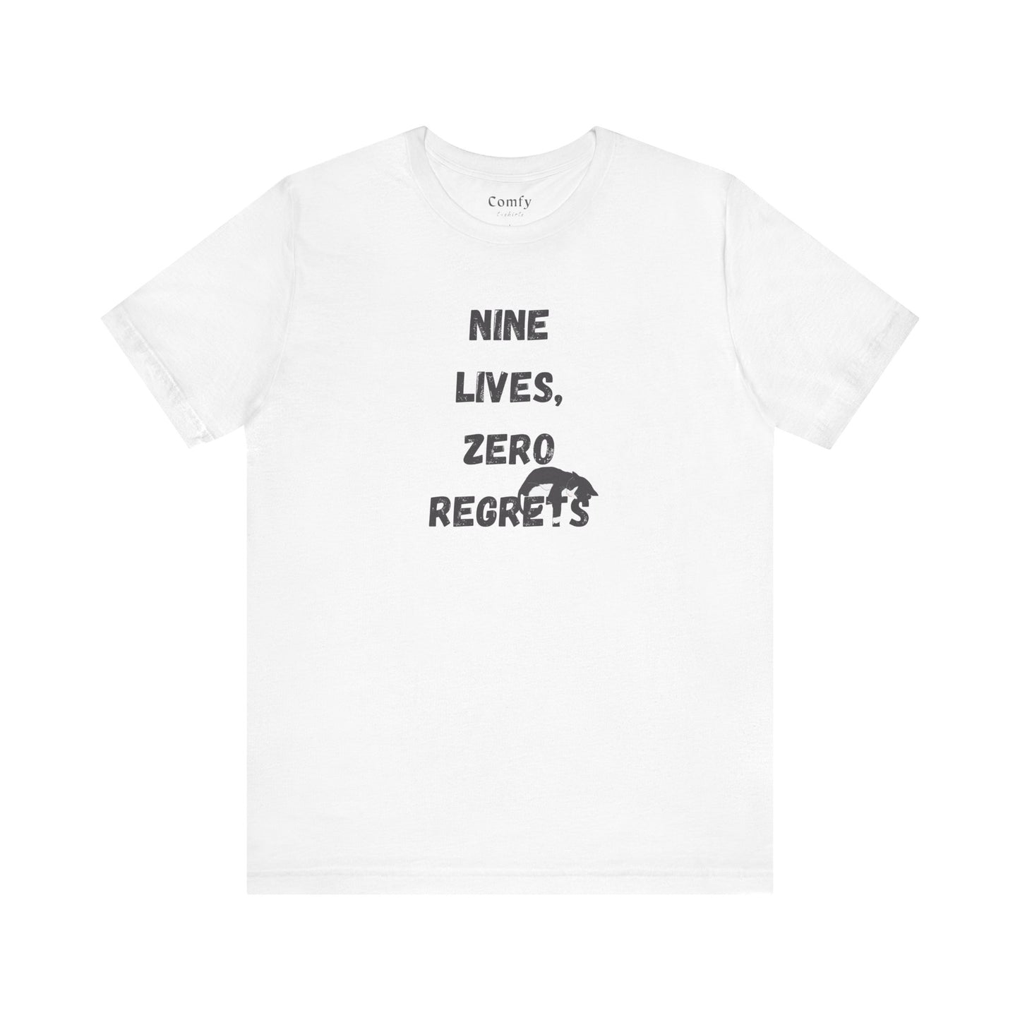 Cat Lover Tee - Nine lives, zero regrets. Unisex Tee