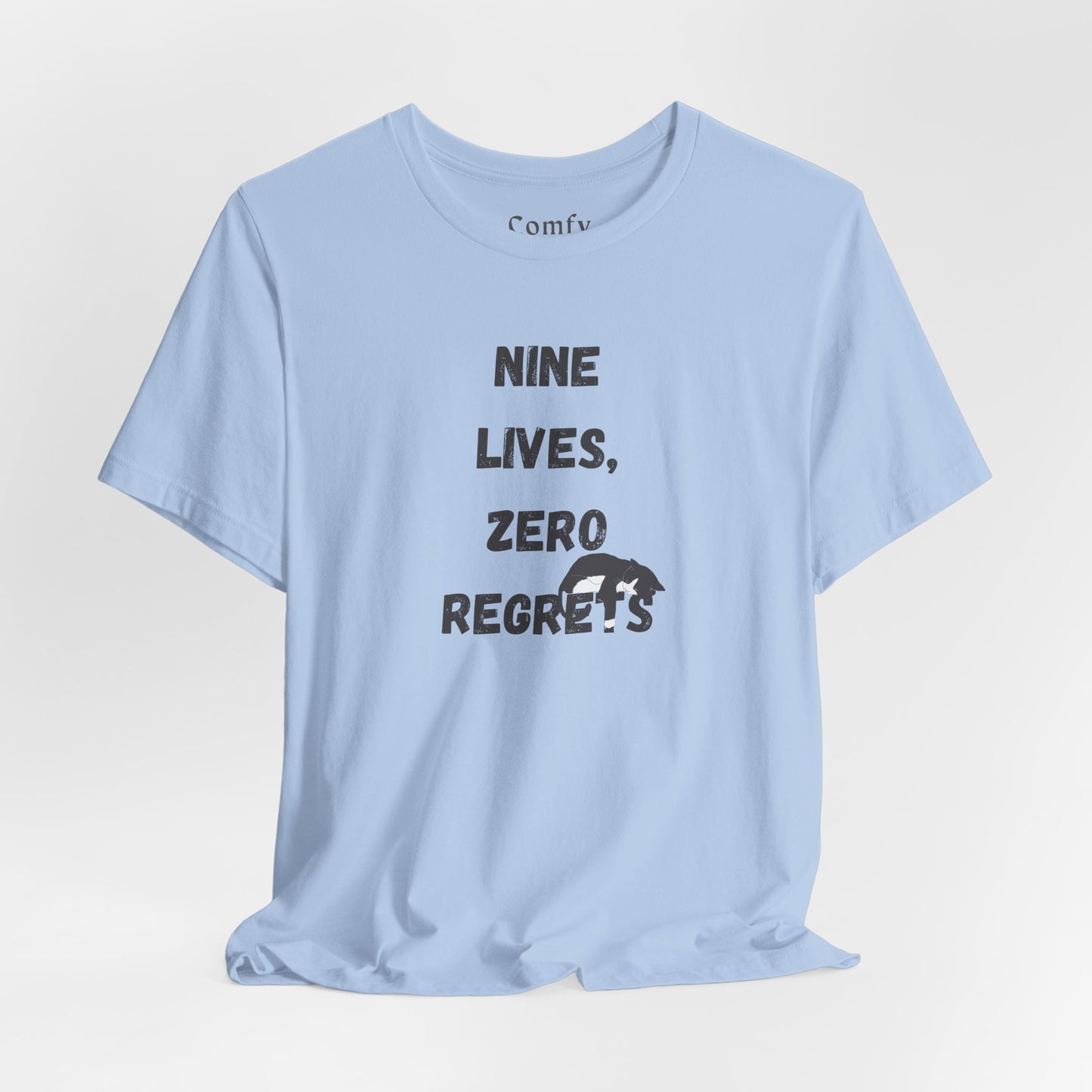 Cat Lover Tee - Nine lives, zero regrets. Unisex Tee