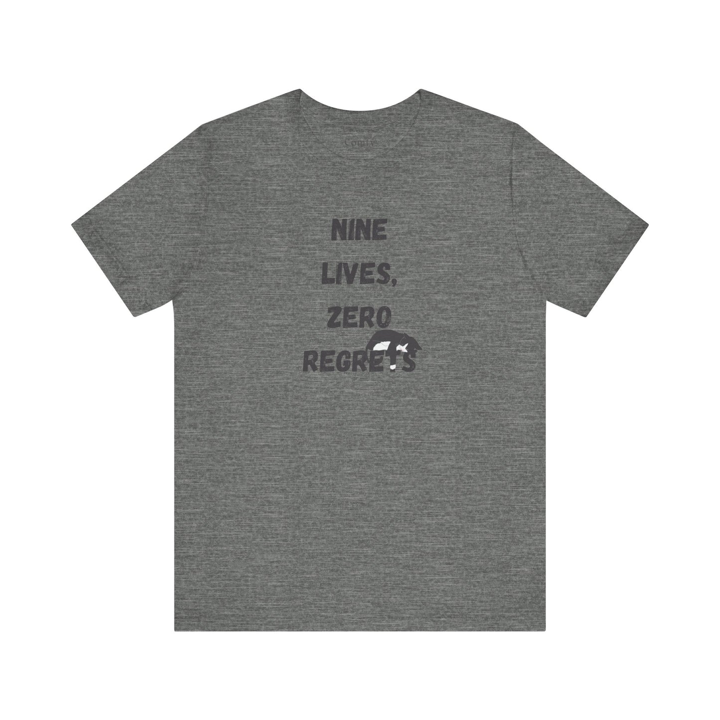 Cat Lover Tee - Nine lives, zero regrets. Unisex Tee