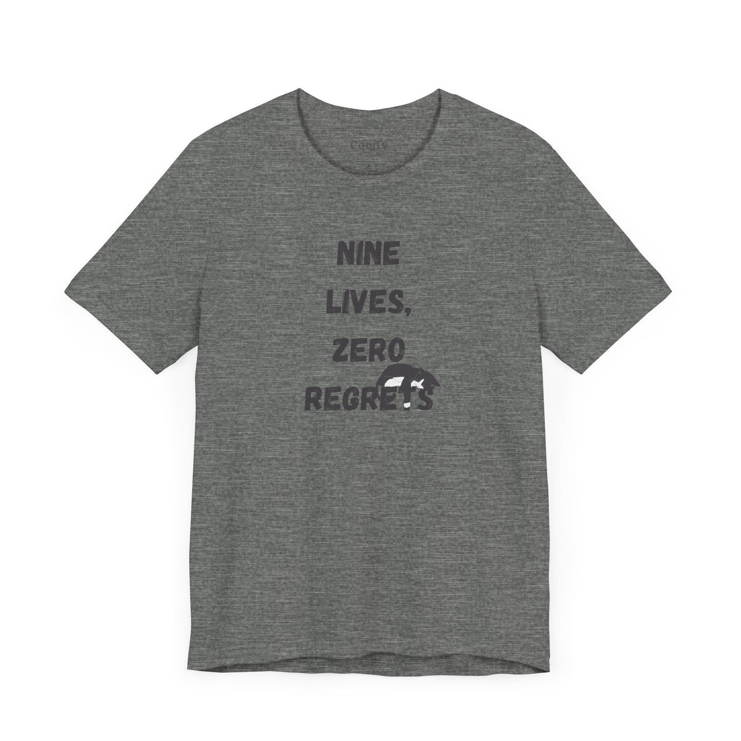 Cat Lover Tee - Nine lives, zero regrets. Unisex Tee